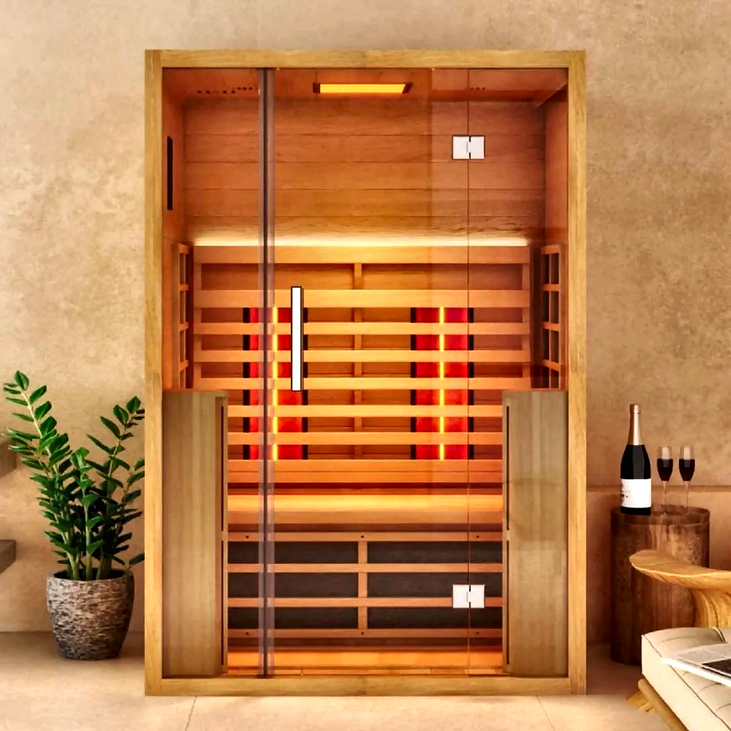 2 Person Full Spectrum Infrared Sauna with Chromotherapy