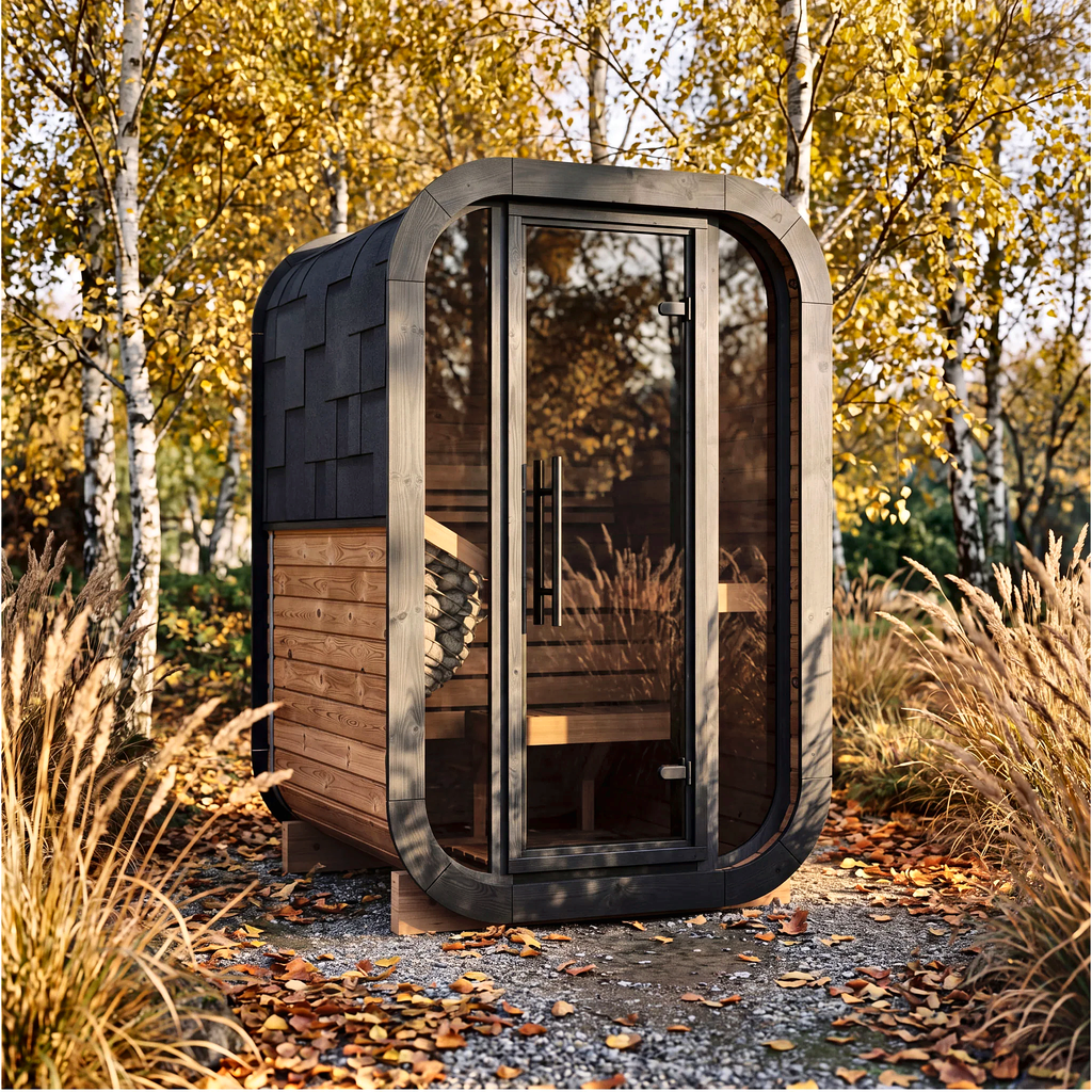 Small Rounded Outdoor Sauna Cabin