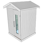3 Person Thermowood Garden Sauna