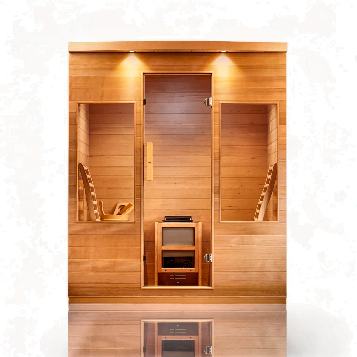 Serene Indoor Sauna — 3–4 Person Hemlock