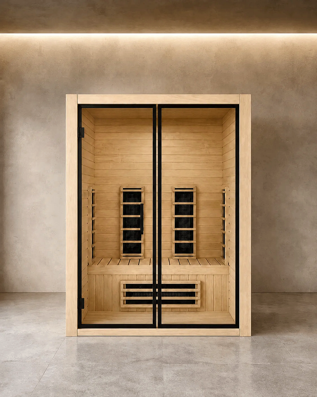 2 Person Full-Spectrum Infrared Sauna with App Control