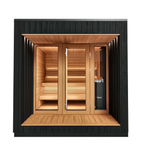 4 Person Outdoor Sauna with Covered Terrace