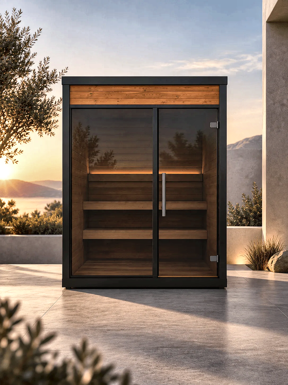 3 Person Compact Nordic Outdoor Sauna