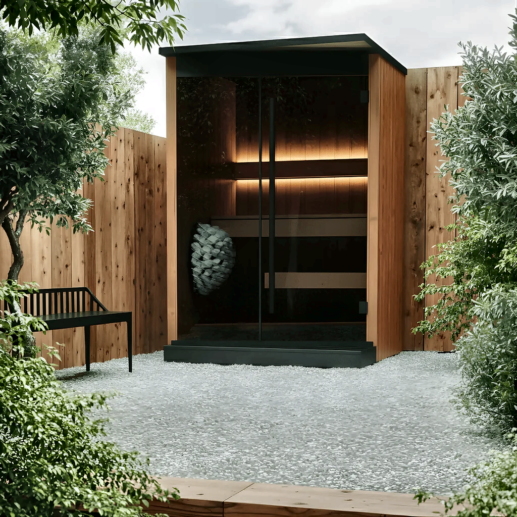2 Person Compact CLT Outdoor Sauna