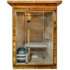 2 Person Compact Traditional Outdoor Sauna Cabin