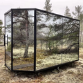 7 Person Panoramic Outdoor Sauna with Changing Room