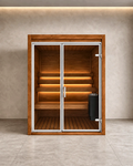 2 Person Indoor Traditional Sauna with Thermo Pine Walls