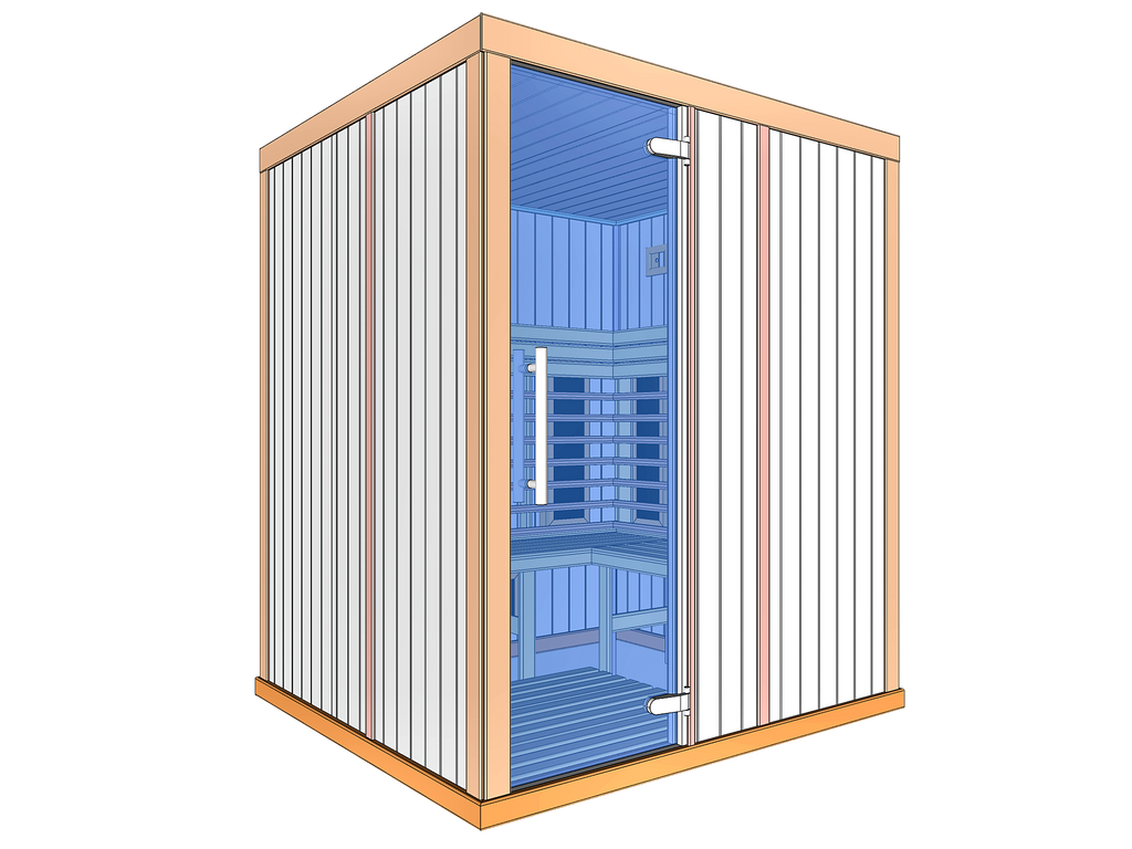4 Person Square Indoor Infrared Sauna