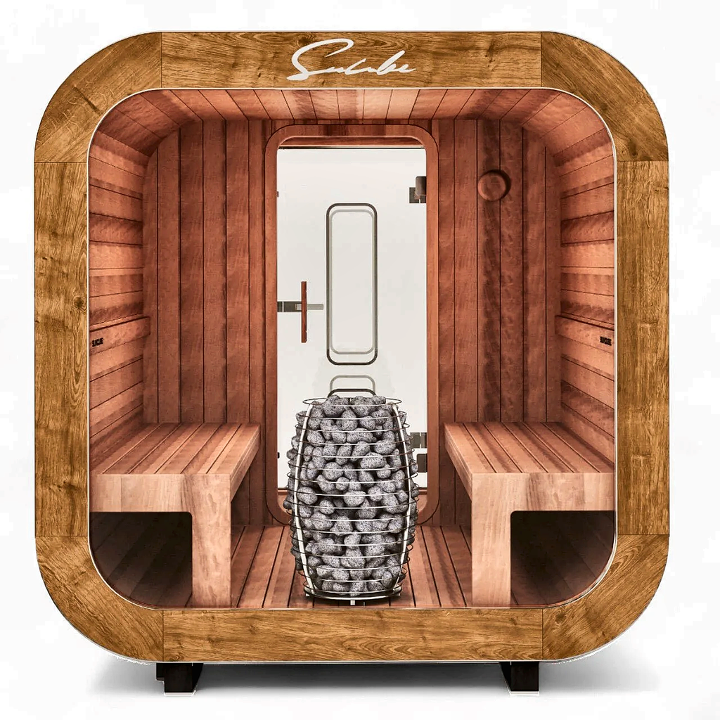 4–6 Person Outdoor Sauna with Changing Room
