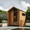 4–6 Person Nordic Outdoor Sauna with Opposing Benches