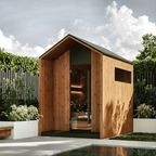 4–6 Person Nordic Outdoor Sauna with Opposing Benches