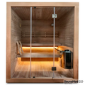 6 Person Traditional Hemlock Indoor Sauna