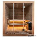6 Person Traditional Hemlock Indoor Sauna