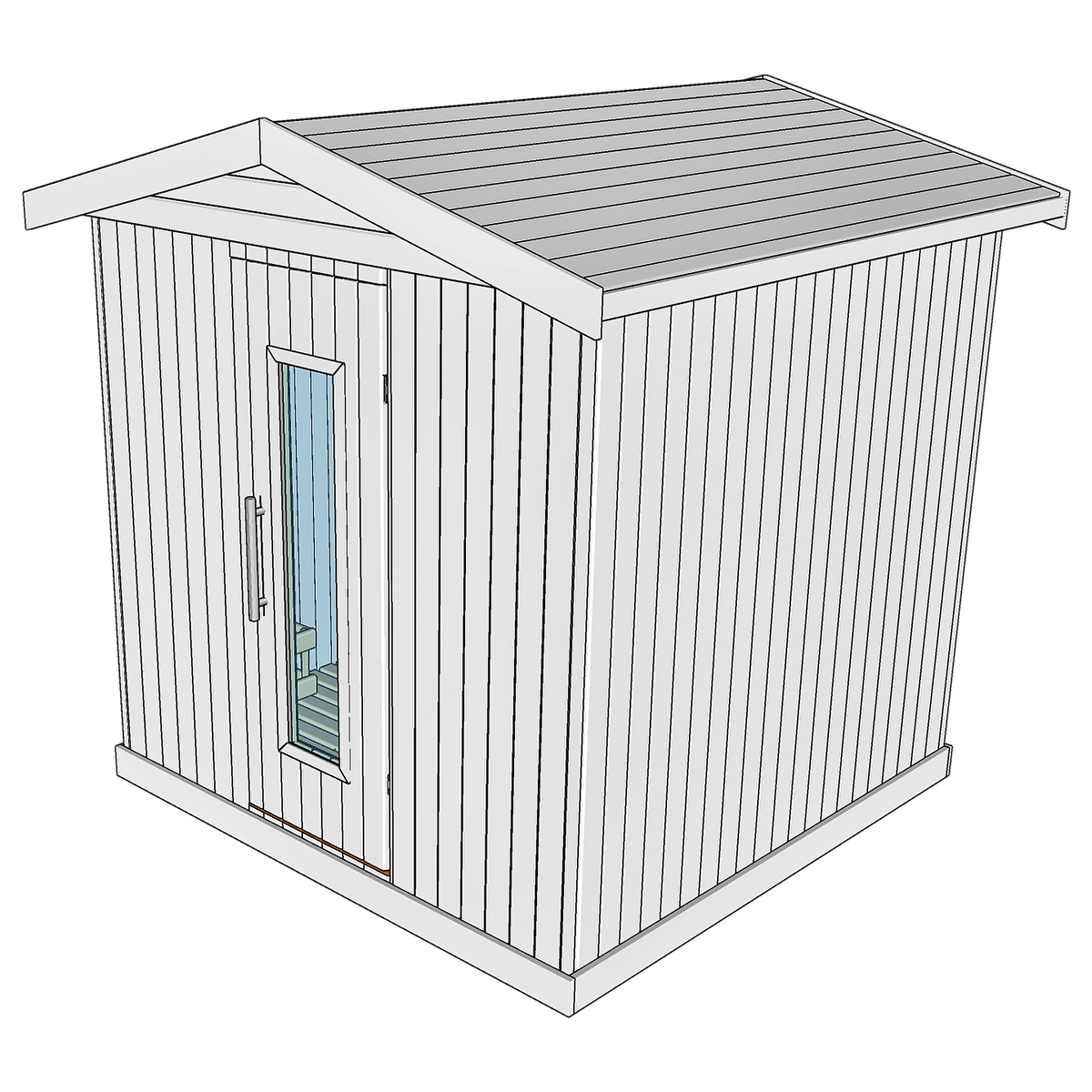 6 Person Thermowood Garden Sauna