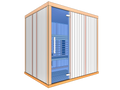 4 Person Indoor Infrared Sauna with  L-shaped Benches