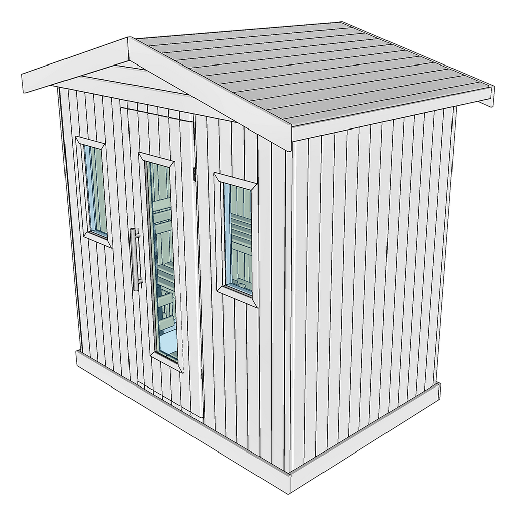 4 Person Thermowood Garden Sauna