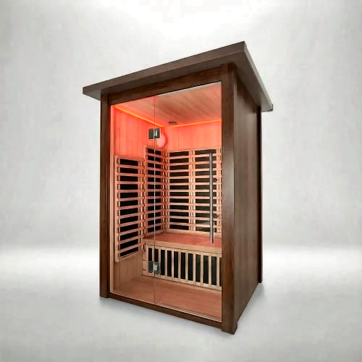 2 Person Outdoor Infrared Sauna with Aluminium Cladding