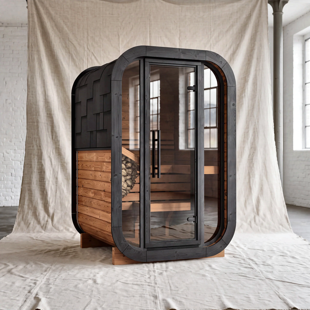 Small Rounded Outdoor Sauna Cabin
