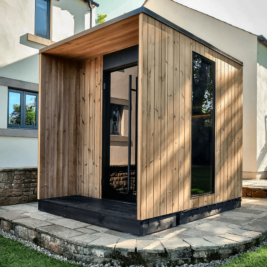 3–4 Person Modern CLT Outdoor Sauna with 9kW Heater