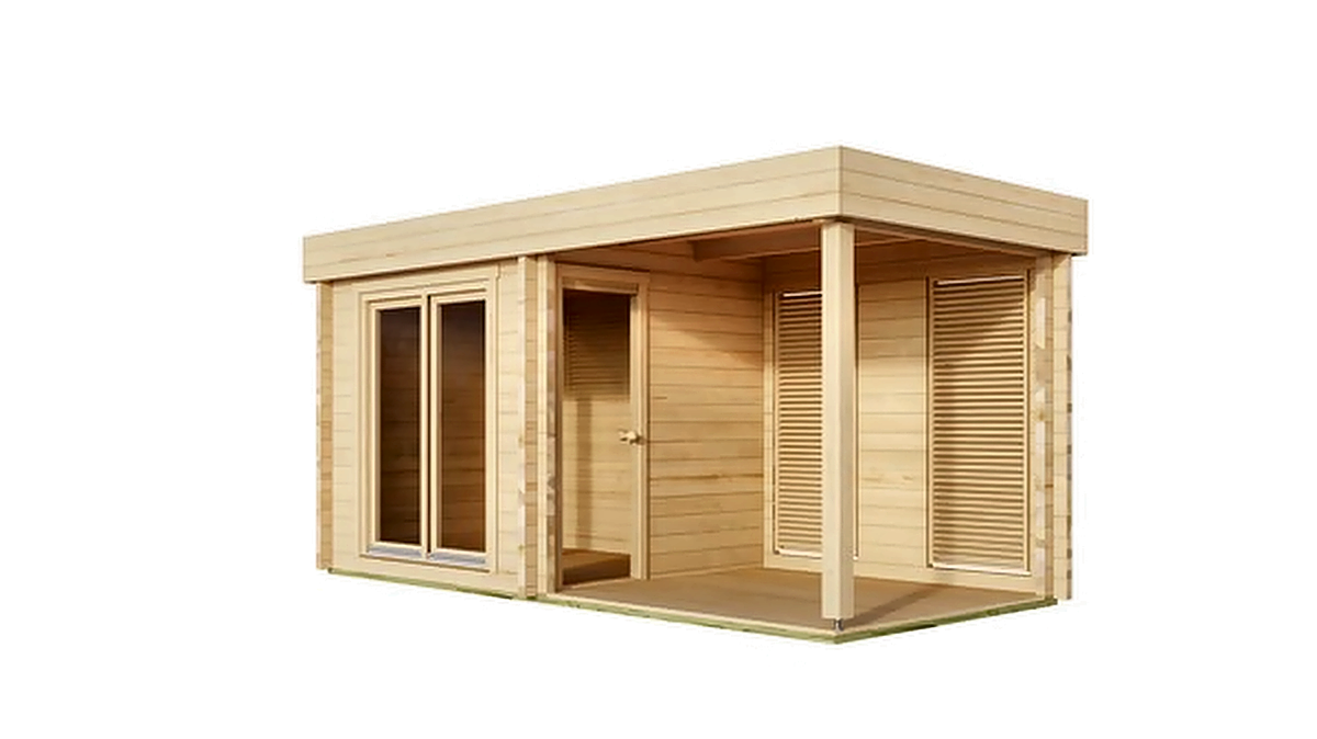 3–4 Person Nordic Sauna Room with Terrace