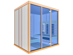 4–6 Person Indoor Infrared Sauna with Parallel Benches