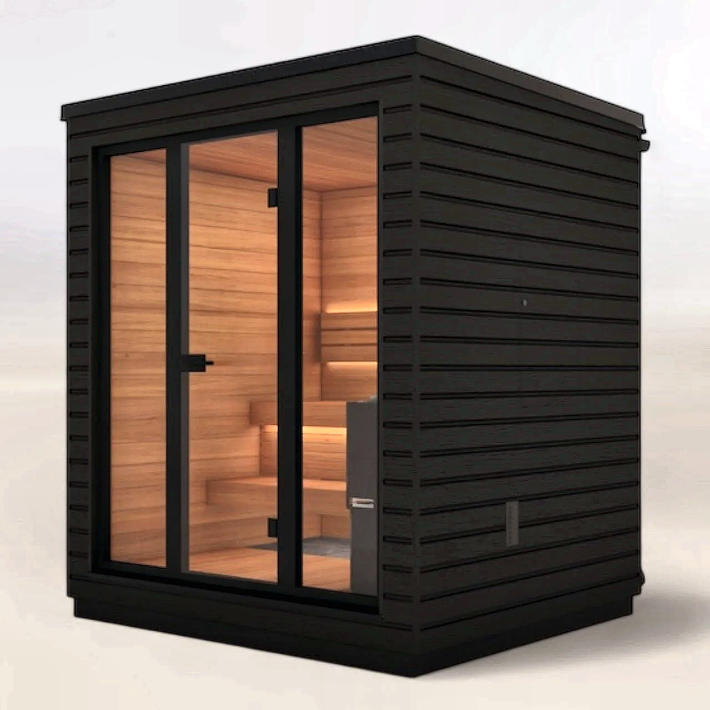 3 Person Compact Thermowood Outdoor Sauna