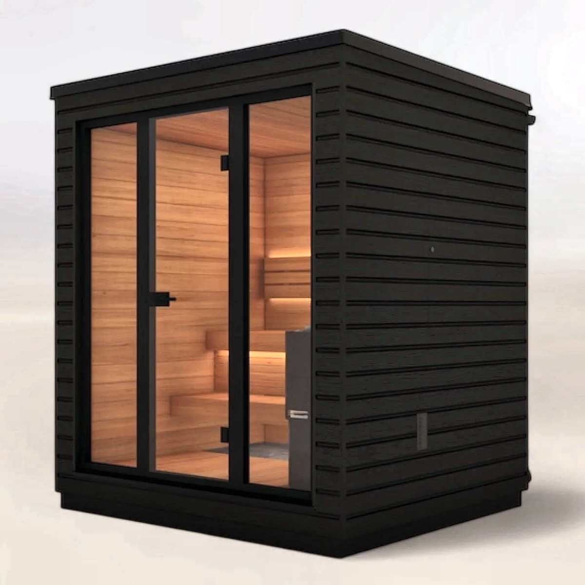 3 Person Compact Thermowood Outdoor Sauna