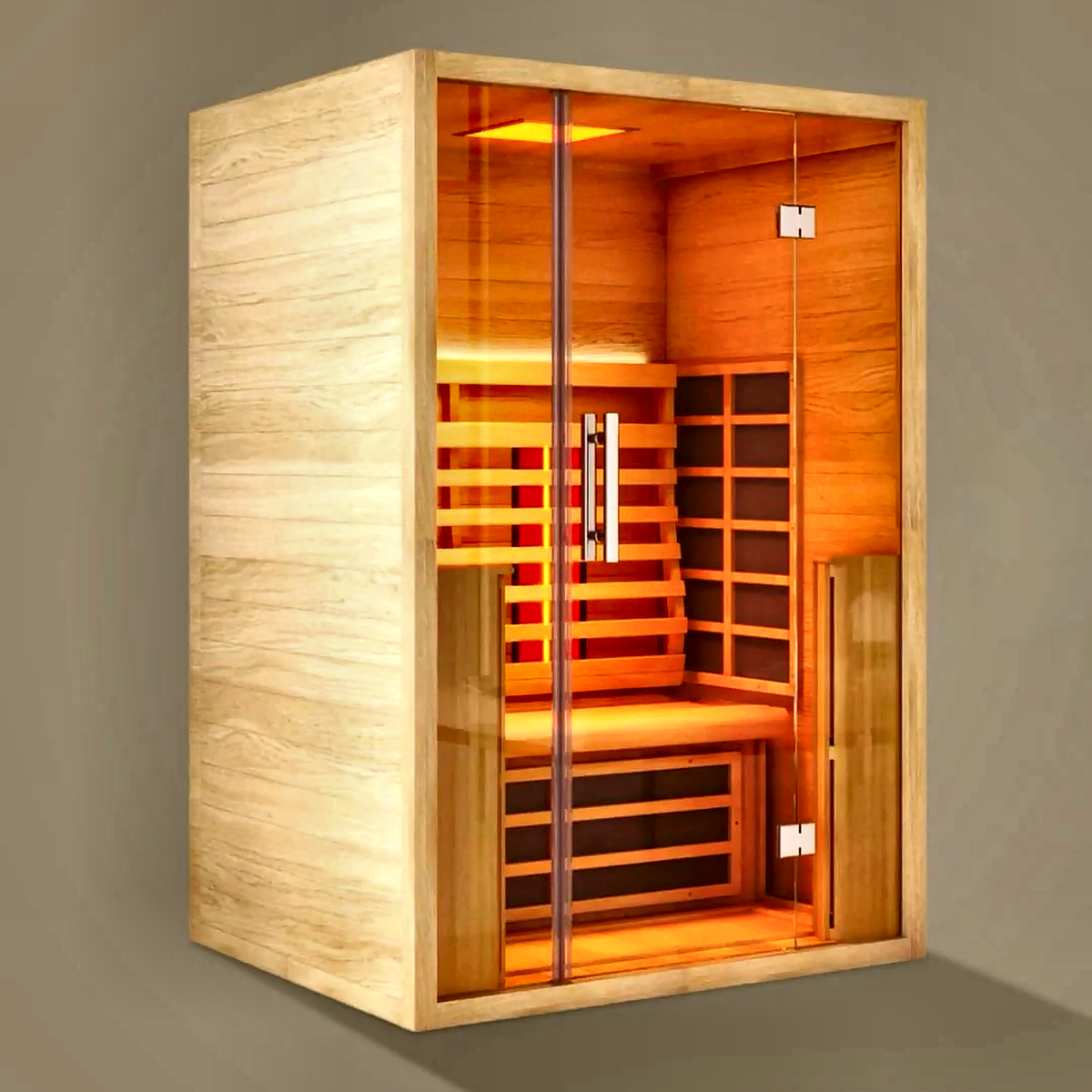 2 Person Full Spectrum Infrared Sauna with Chromotherapy