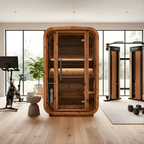 2 Person Indoor Cube Sauna with Thermo Spruce Construction