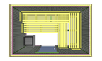 8 Person Heavy-Duty Commercial Sauna with Behind-Bench Heater