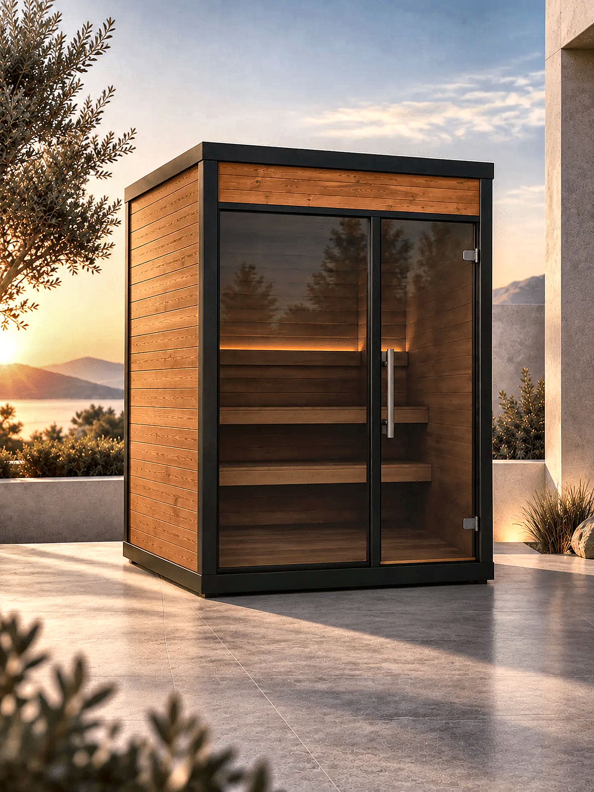 3 Person Compact Nordic Outdoor Sauna