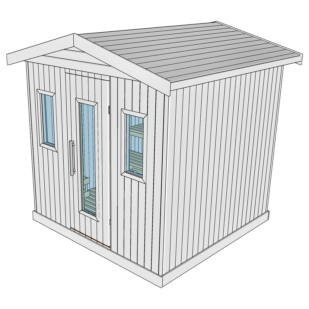 6 Person Thermowood Garden Sauna