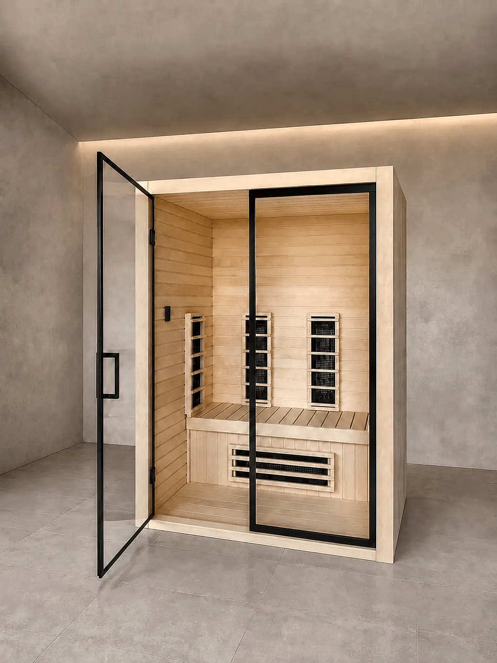 2 Person Full-Spectrum Infrared Sauna with App Control