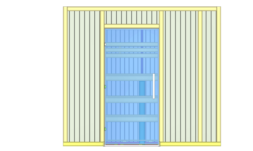 10–12 Person Heavy-Duty Commercial Sauna with Behind-Bench Heater