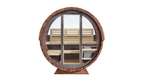 2–4 Person Thermowood Barrel Sauna with Full Glass Front