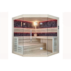 Luxury Indoor Finnish Sauna — 4–6 Person with Color Lighting