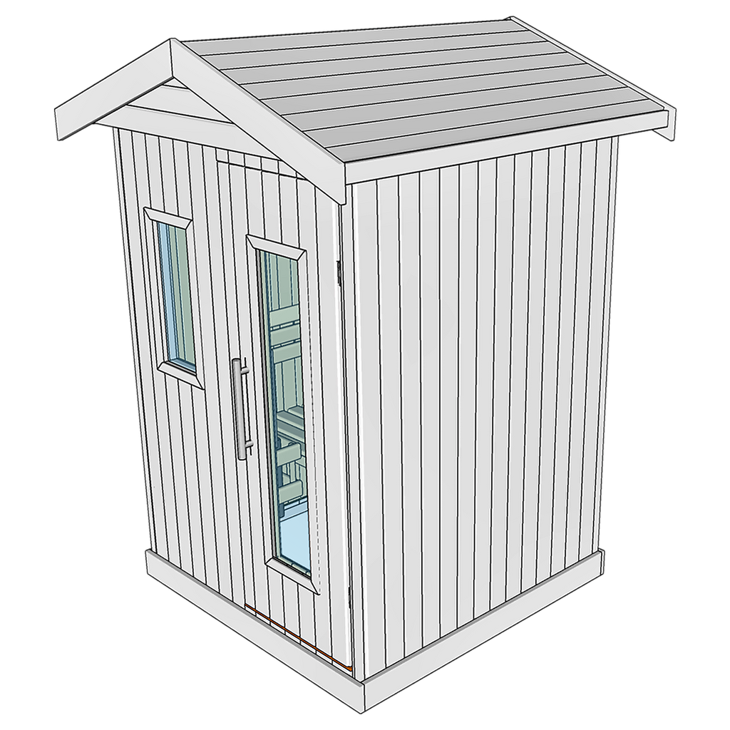 3 Person Thermowood Garden Sauna