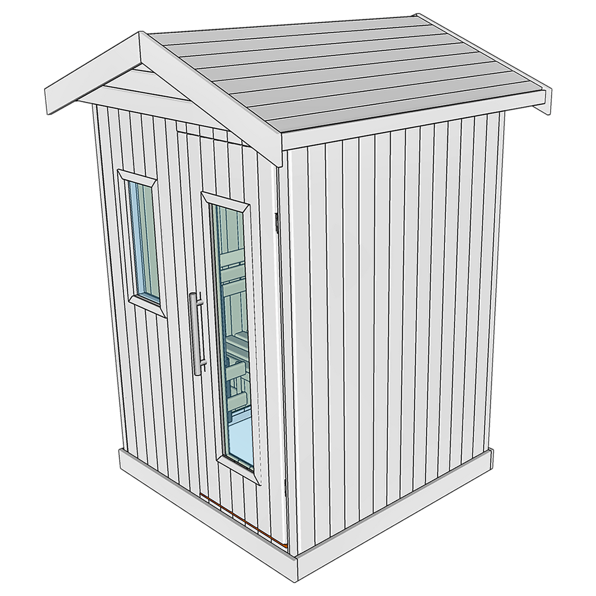 3 Person Thermowood Garden Sauna