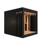 4 Person Outdoor Sauna with Covered Terrace