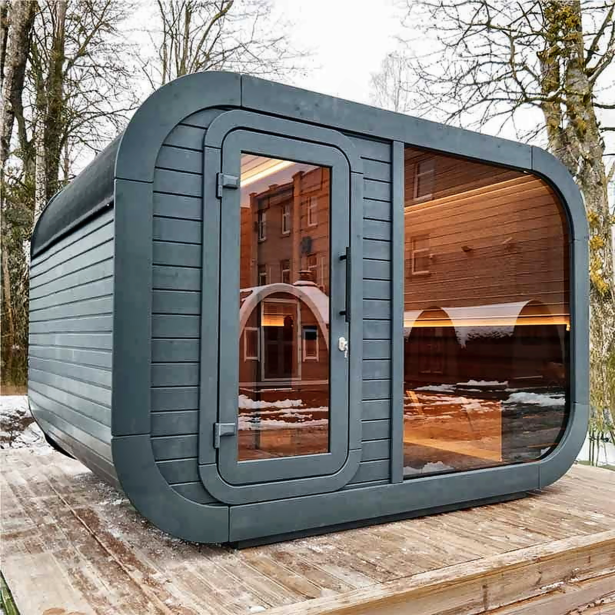 Outdoor Sauna — 6–8 Person with Changing Room