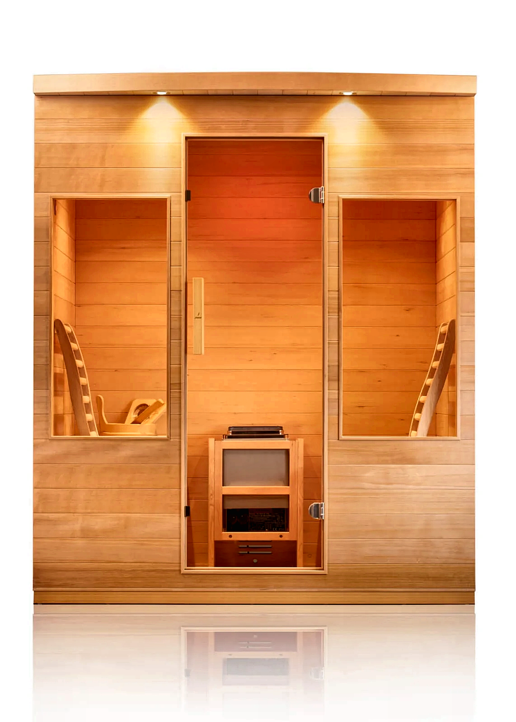 Serene Indoor Sauna — 3–4 Person Hemlock