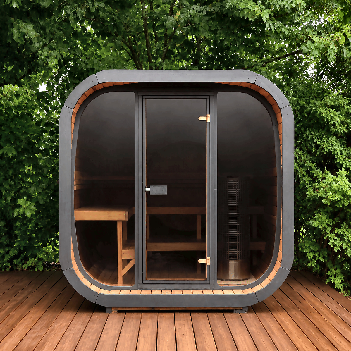 Outdoor Cube 220 Sauna by Cartvora — 2–3 Person