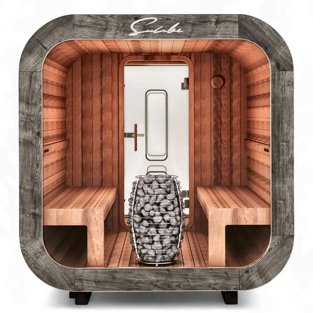 4–6 Person Outdoor Sauna with Changing Room