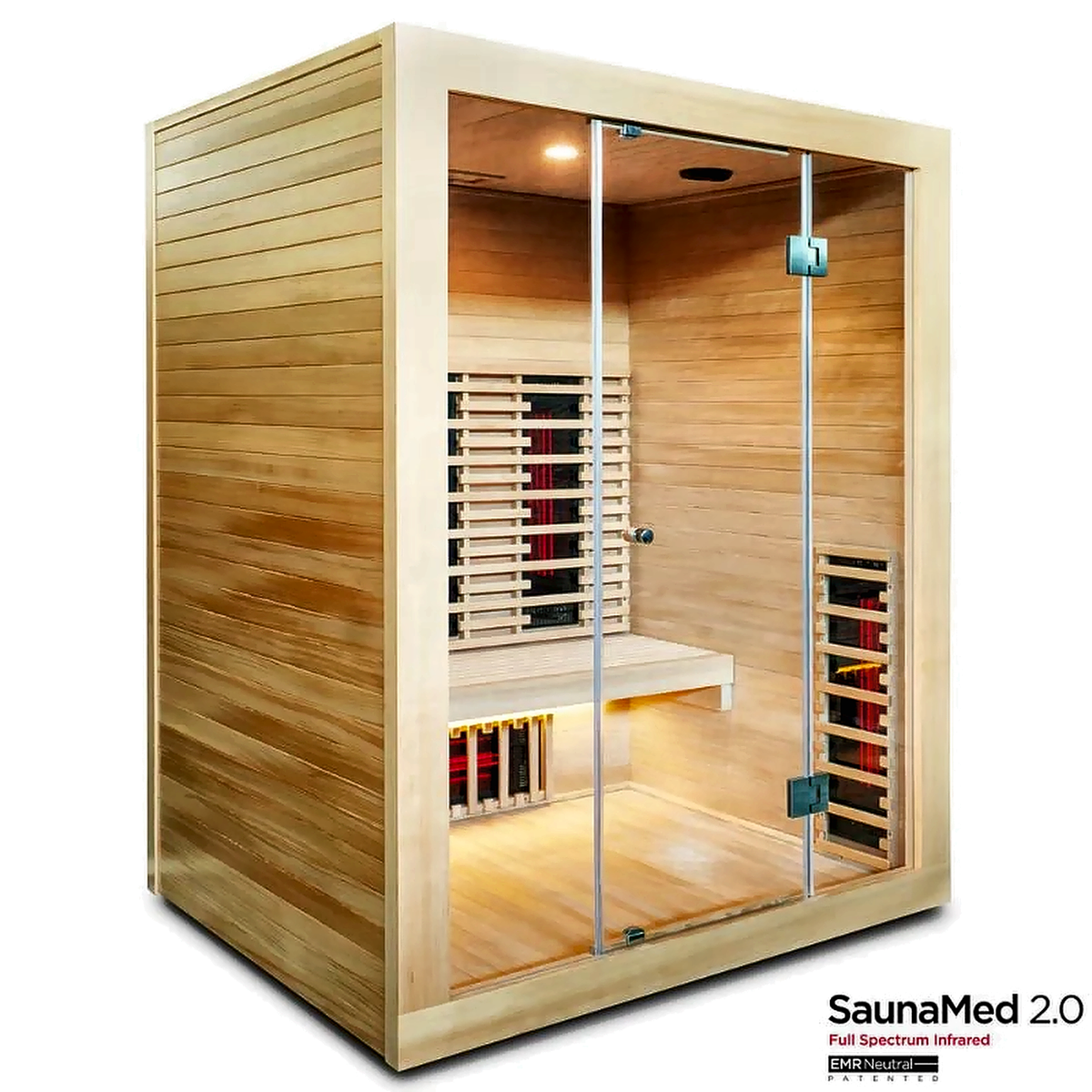 3 Person Full Spectrum Infrared Hemlock Sauna