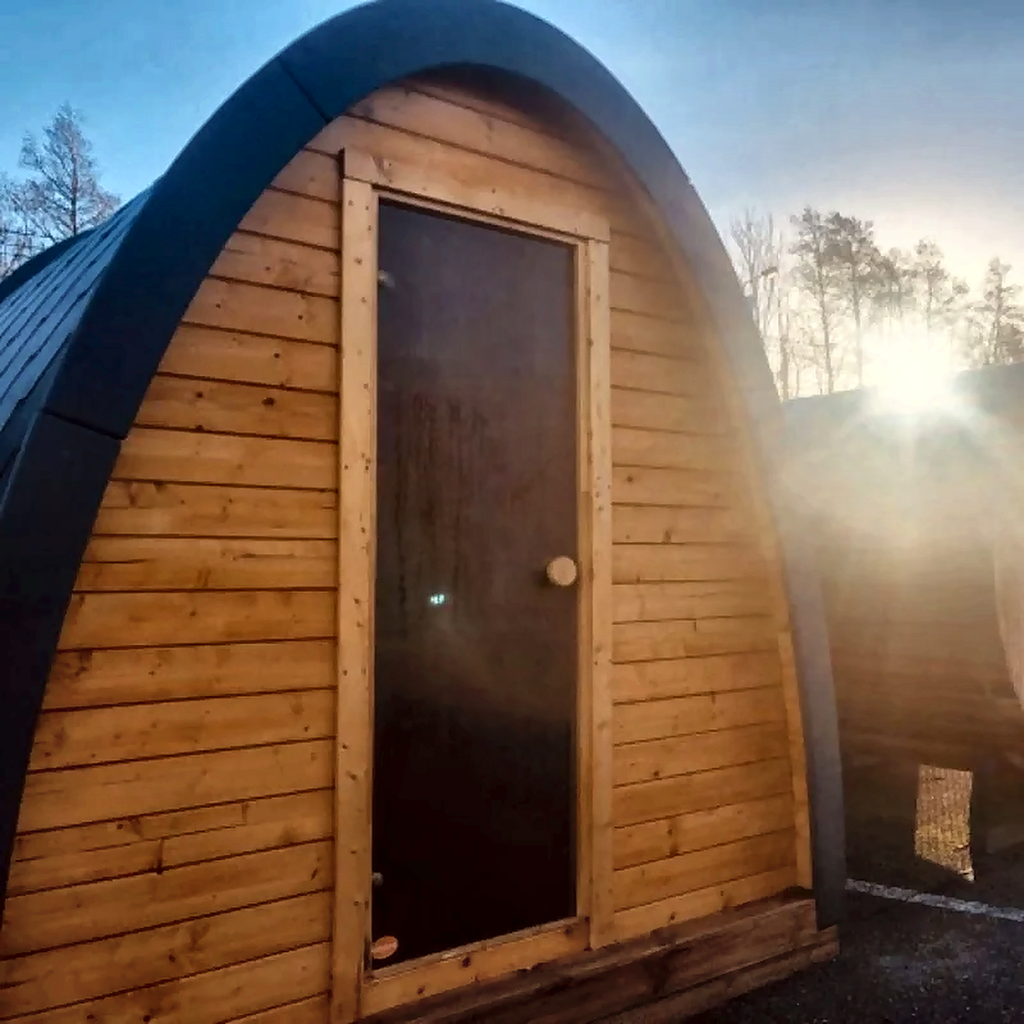 5–6 Person Outdoor Sauna Cabin with Flexible Heating