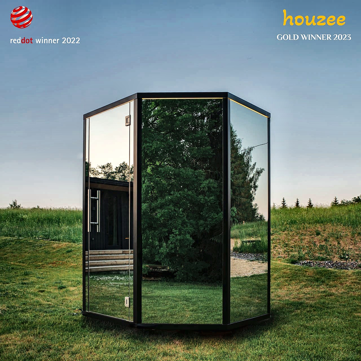 7 Person Panoramic Octagonal Outdoor Sauna