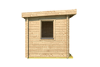 Compact Log-Built Outdoor Sauna Cottage