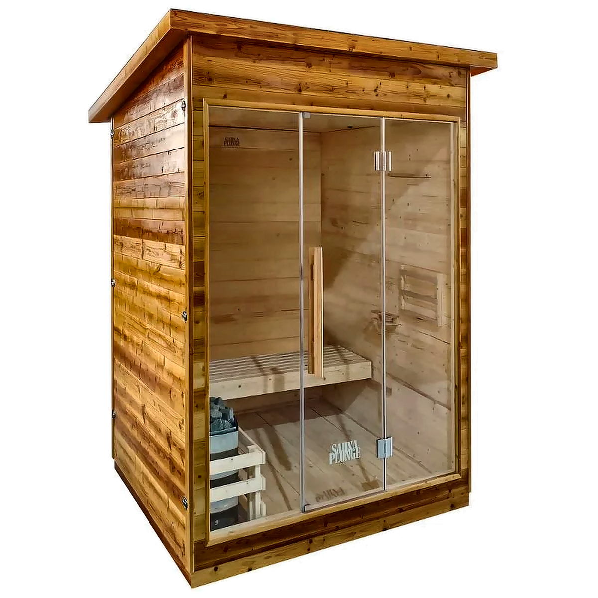 2 Person Compact Traditional Outdoor Sauna Cabin