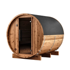 2–4 Person Compact Thermowood Barrel Sauna with Window