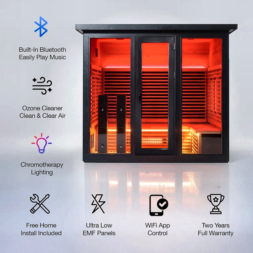 5 Person Outdoor Infrared Sauna